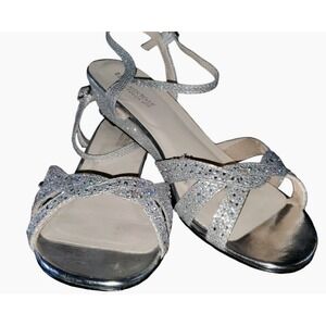 Benjamin Walk Lena sparkling Rhinestones Wedge Sandals Wedding prom  size 9 m 39